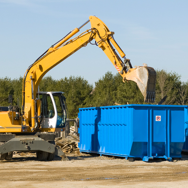 what size residential dumpster rentals are available in Lame Deer